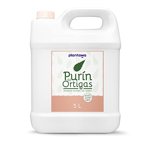 PLANTAWA Purín de Ortiga 5L 100% Sostenible para Plantas, para Control de Hongos y clorosis férrica, Control de Plagas y Hongos Sustancia Básica Natural. Poder Reverdeciente