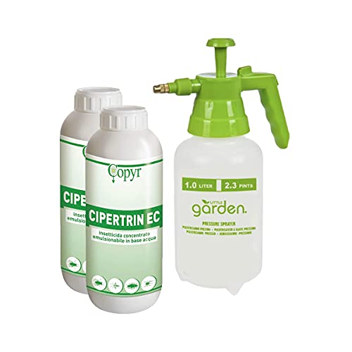 FGC Kit de insecticida: Cipertrin EC 2 unidades + pulverizador de presión