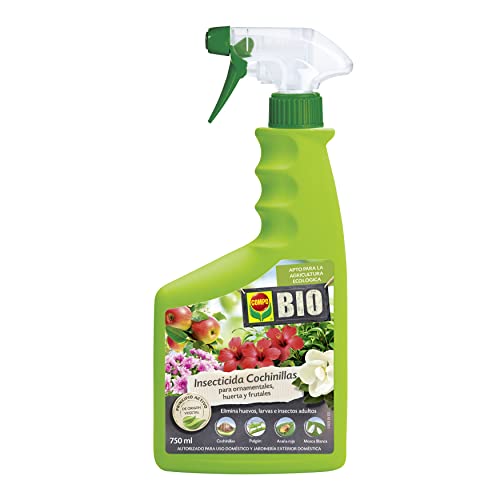 COMPO BIO Insecticida Cochinillas, Para plantas ornamentales, huerta y frutales, Apto para agricultura ecológica, Pulverizador, 750 ml