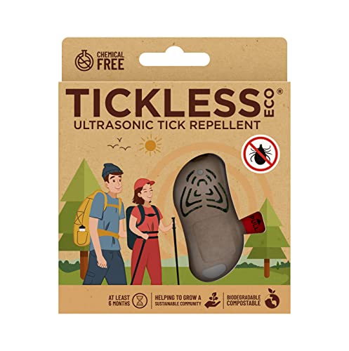 Tickless ECO - Repelente Ultrasónico de Pulgas y Garrapatas Biodegradable - Marrón