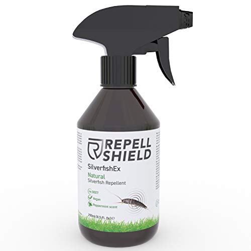RepellShield Spray para Eliminar Pececillos de Plata Orgánico, 250ml - Protección de Insectos Rastreros con Aceites Esenciales - Alternativa a Matar