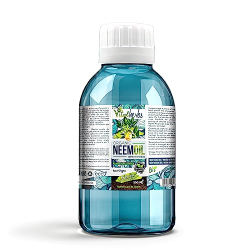 Aceite Vegetal de Neem 100% Natural y Orgánico - Bio. Multiusos: Ideal Para Piel, Cabello y Plantas. Varios Formatos (100 ml)
