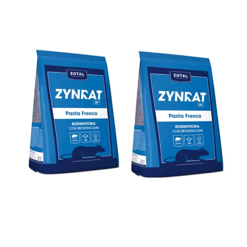 Zotal | Pack 2 | Zynrat® BF Pasta Fresca | Estuche de 300 Gramos | Veneno para Ratas | Veneno para Ratones | Matarratas Potente y eficaz | Uso domestico
