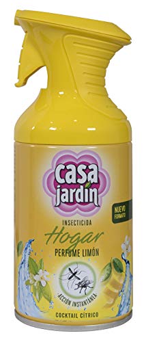 CASA JARDIN | Insecticida Aerosol | Acción Instantánea| Hogar Libre de Insectos | Perfume Cocktail Cítrico | Contenido 250 ml