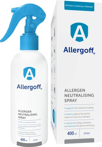 Allergoff Antiacaros Spray 400ml | Spray para Colchon, Cama y Textiles | Producto Anti Acaros | Para alérgicos | Contra Alergia Gatos y Perros