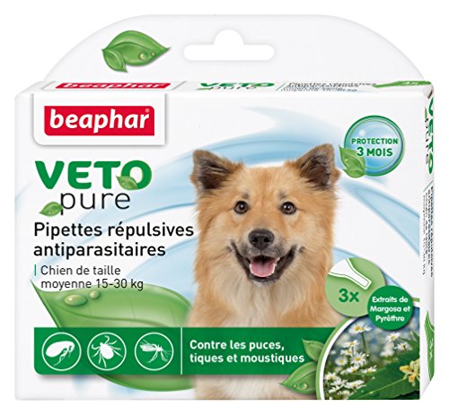 Beaphar VETOpure pipetas de Tratamiento antiparásito para Perros.