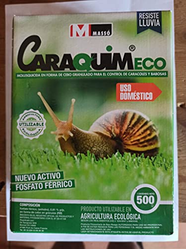 Caraquim Eco - Mata Caracoles y babosas - Producto ECOLOGICO -Molusquicida