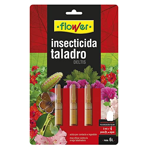 Flower Insecticida Taladro Monodosis, (Paquete de 3 Unidades x 2 ml)