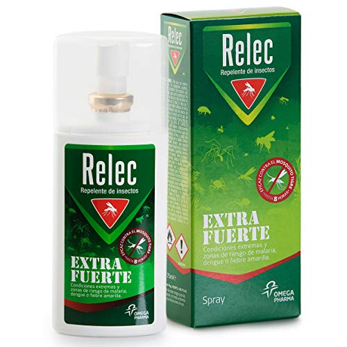 Relec Extra Fuerte Spray Eficaz Antimosquitos DEET 50%. Repelente mosquitos - 75 ml